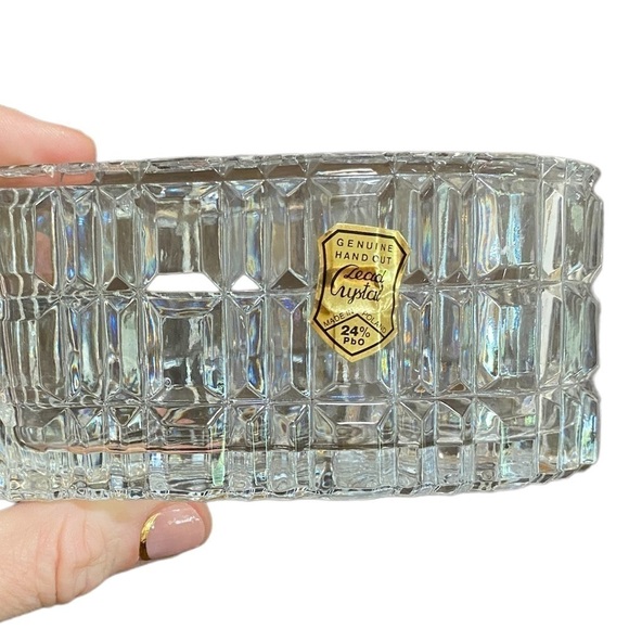 European Crystal. Genuine Hand Cut Lead Crystal Heart From Poland. 24% Pbo - Picture 11 of 16